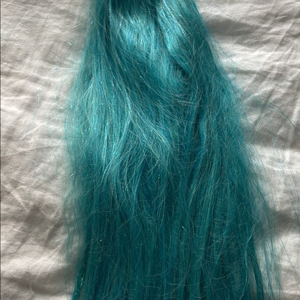 Blue Long Wig